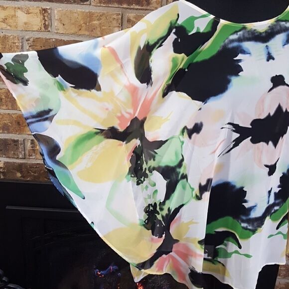 Carmen | Multi Color Swim Cover Up Top - Picture 3 of 6